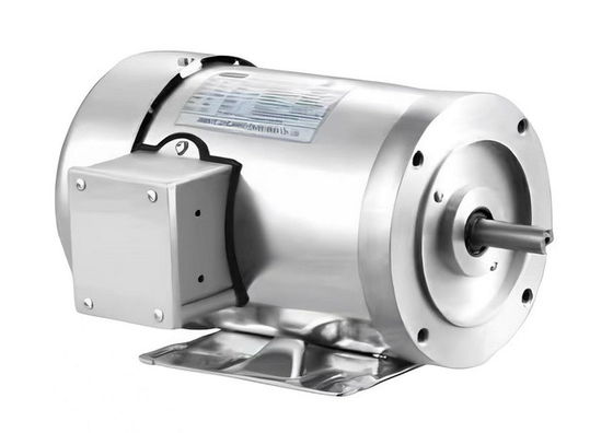 Washdown trifase IP55 1HP 1745RPM del motore di acciaio inossidabile del NEMA 56C TEFC