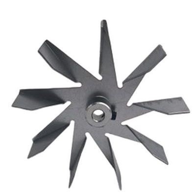 114 mm di diametro Ventilatore da camino 9 lame Foglio galvanizzato per stufa a pellet